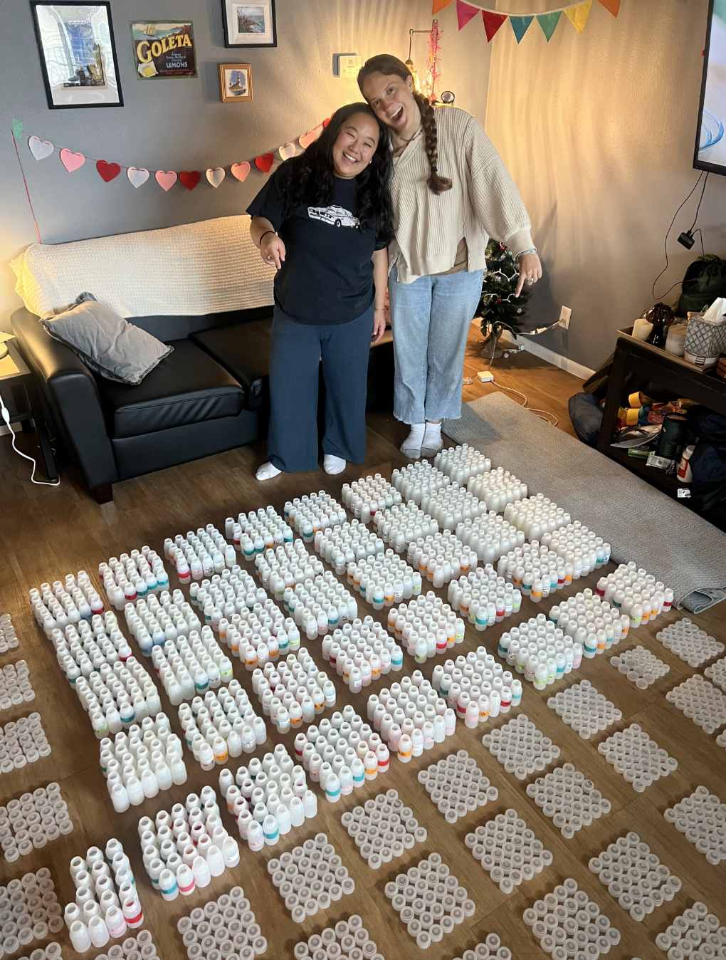 Laure and Kaili implementing FLOW