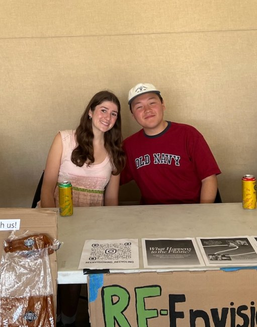 Stephen and Ella Tabling at an Event